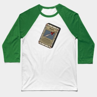 Sword Trading Card - Role Playing Game Baseball T-Shirt